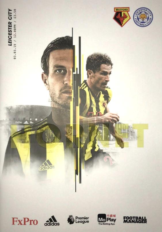 WATFORD v LEICESTER CITY 2018/19